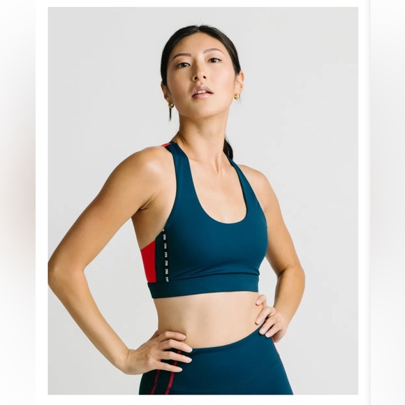 ZYIA Scarlet on Navy Game Day Light n Tight Bra - NWT - Picture 5 of 6